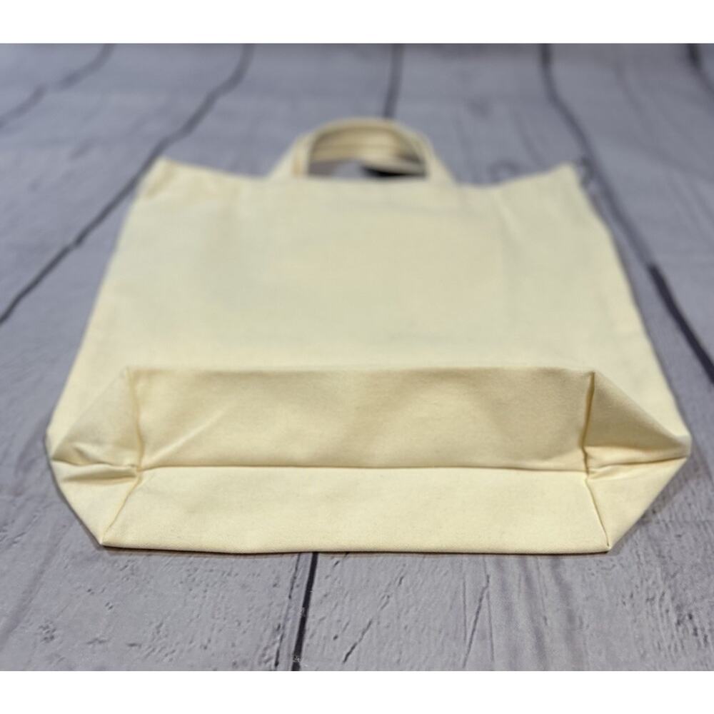 NWT Stone & Stitch Canvas Limone Tote Bag Zip Top - Picture 3 of 4